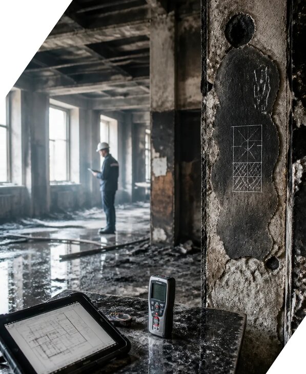 Обследование зданий после пожара в Устях-Илимске от 15600 р. | ЭкспертизаРоссия