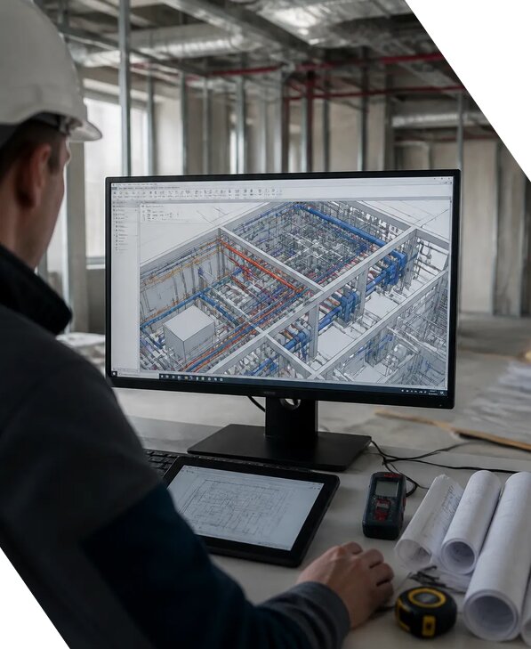 Создание BIM модели инженерных сетей для объектов в Устях-Илимске